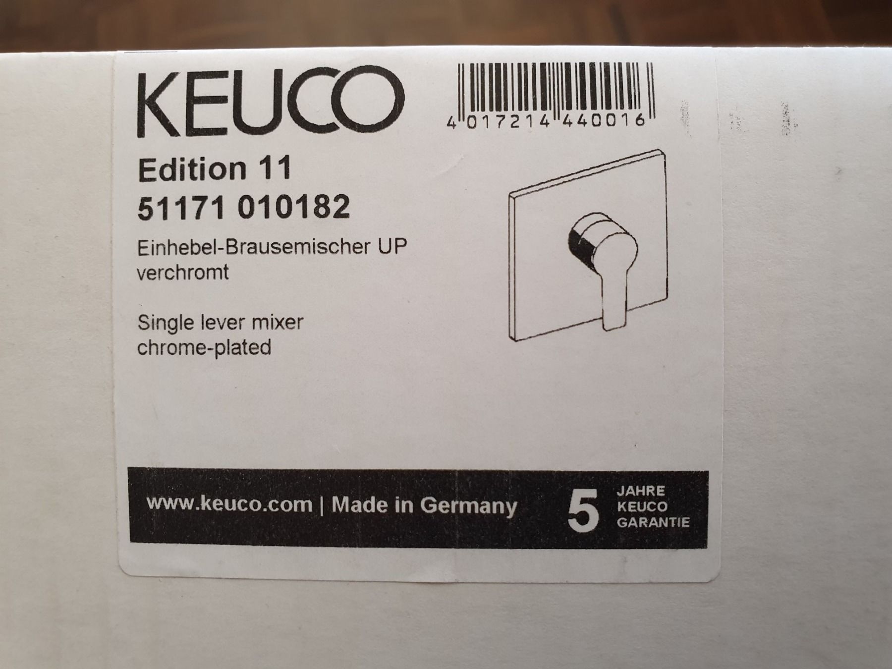 Rubinetteria: Keuco Brausemischer – Nuovo e nell'imballaggio originale da Bäch SZ venduto da Abegg8806