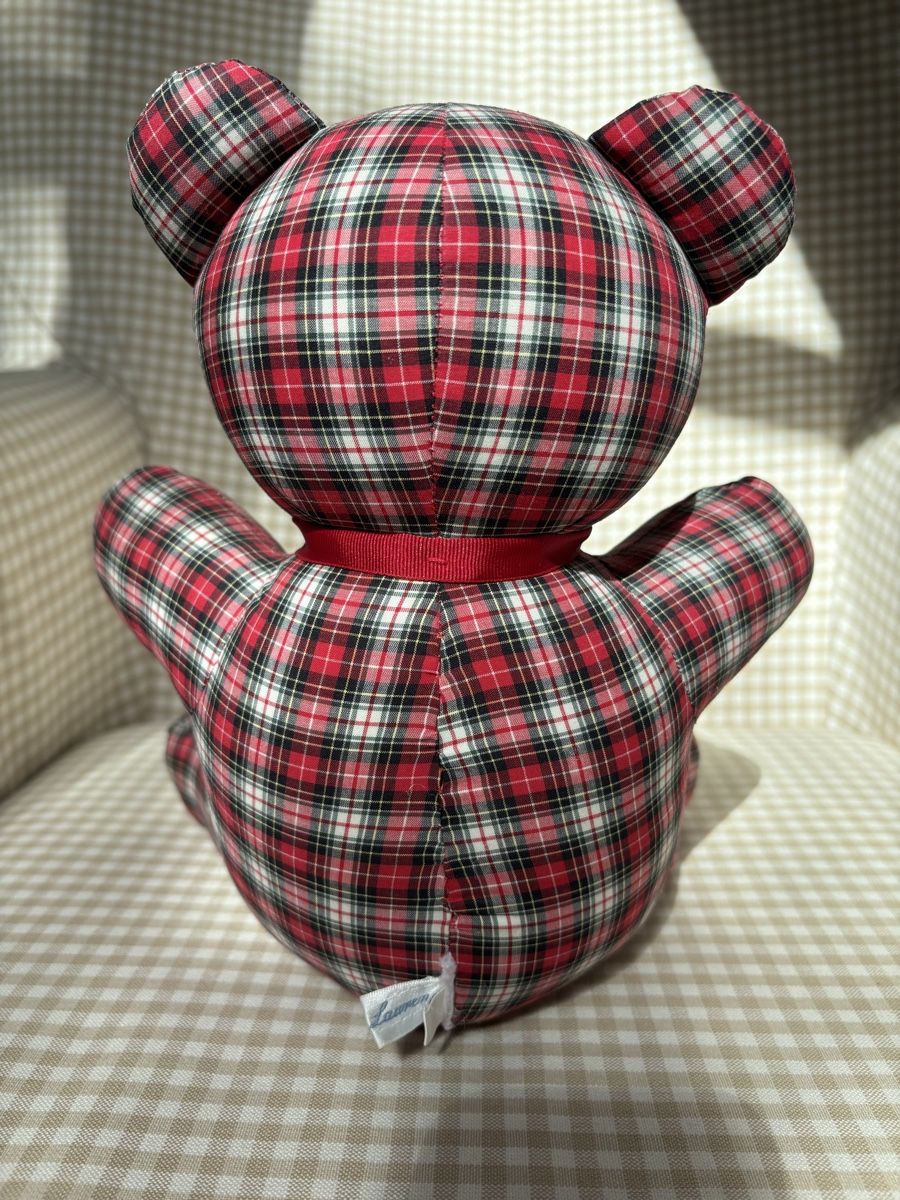 Ralph Lauren Cuscini: Ralph Lauren teddy bear écossais – Nuovo (secondo la descrizione) da Genève venduto da edu_62x2 3