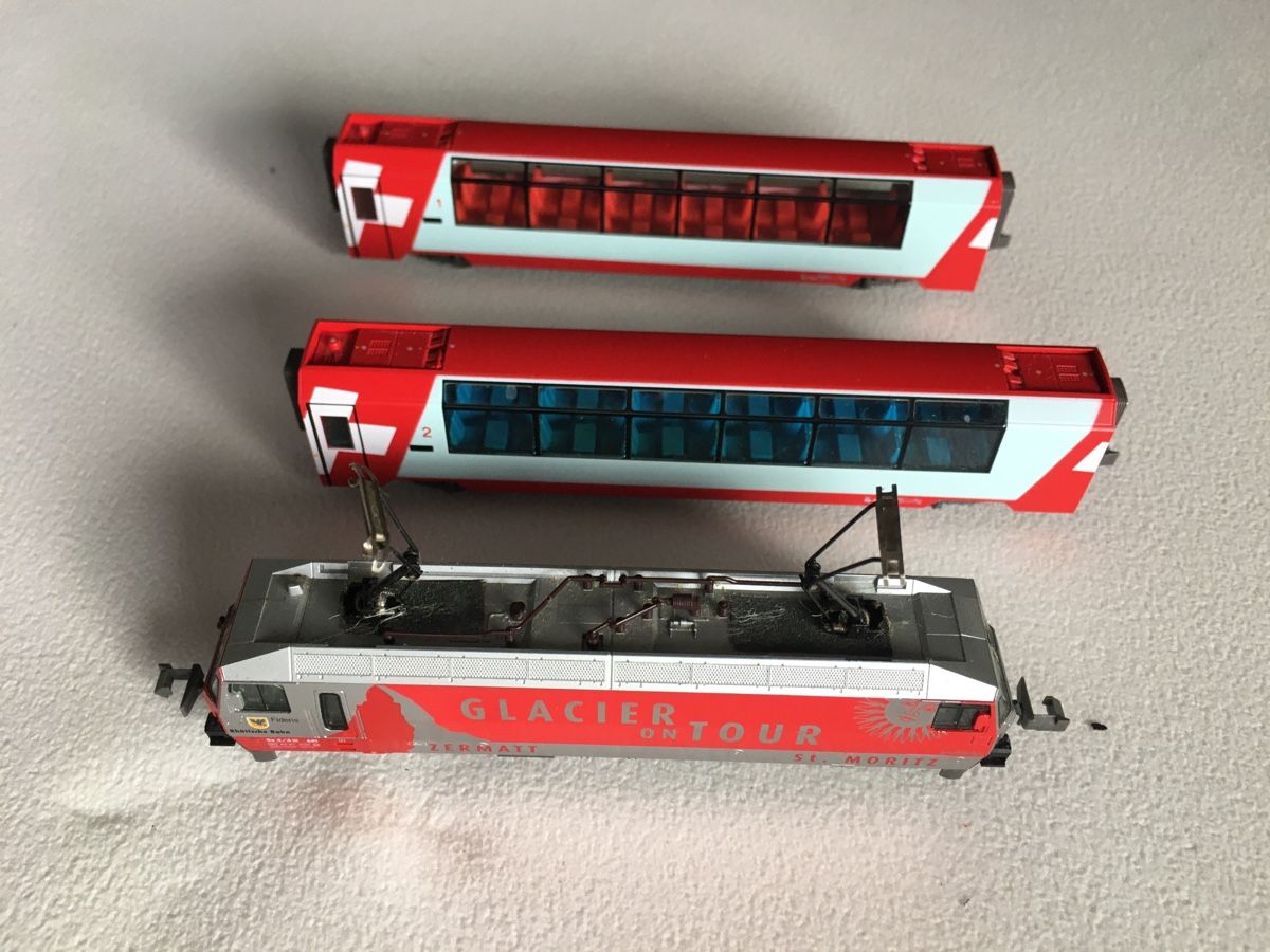 Kato RhB Set Glacier on Tour, Spur N (Gebraucht) in Grellingen für CHF ...