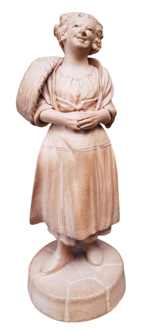 Sculture & Statue: Skulptur Bauernmädchen antik – Usato da Mörschwil venduto da antiksalon21 1