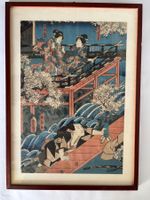 Japanischer Holzschnitt von Kunisada