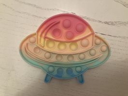 UFO Silicone Pop It Fidget Toy Multicolor Condition New