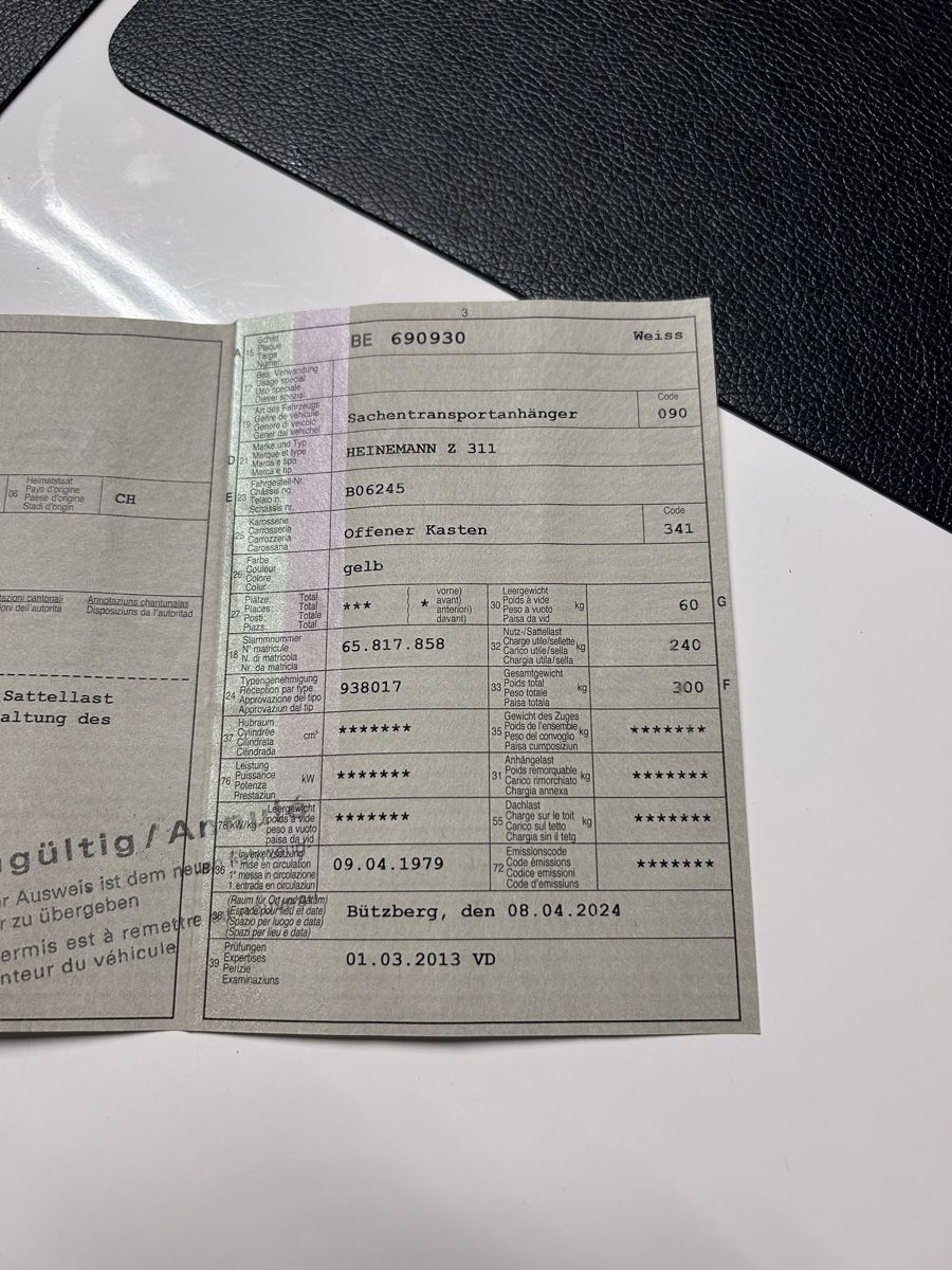Heinemann Rimorchi: Sachentransport Anhänger – Usato da othmarsingen venduto da pin63 7