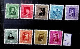 LIECHTENSTEIN SÉRIE TIMBRES NEUFS* 1949. LBH 35.00 / S120
