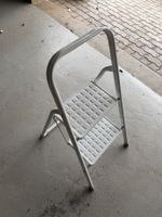 Trittleiter weiss 2 Stufen gebraucht