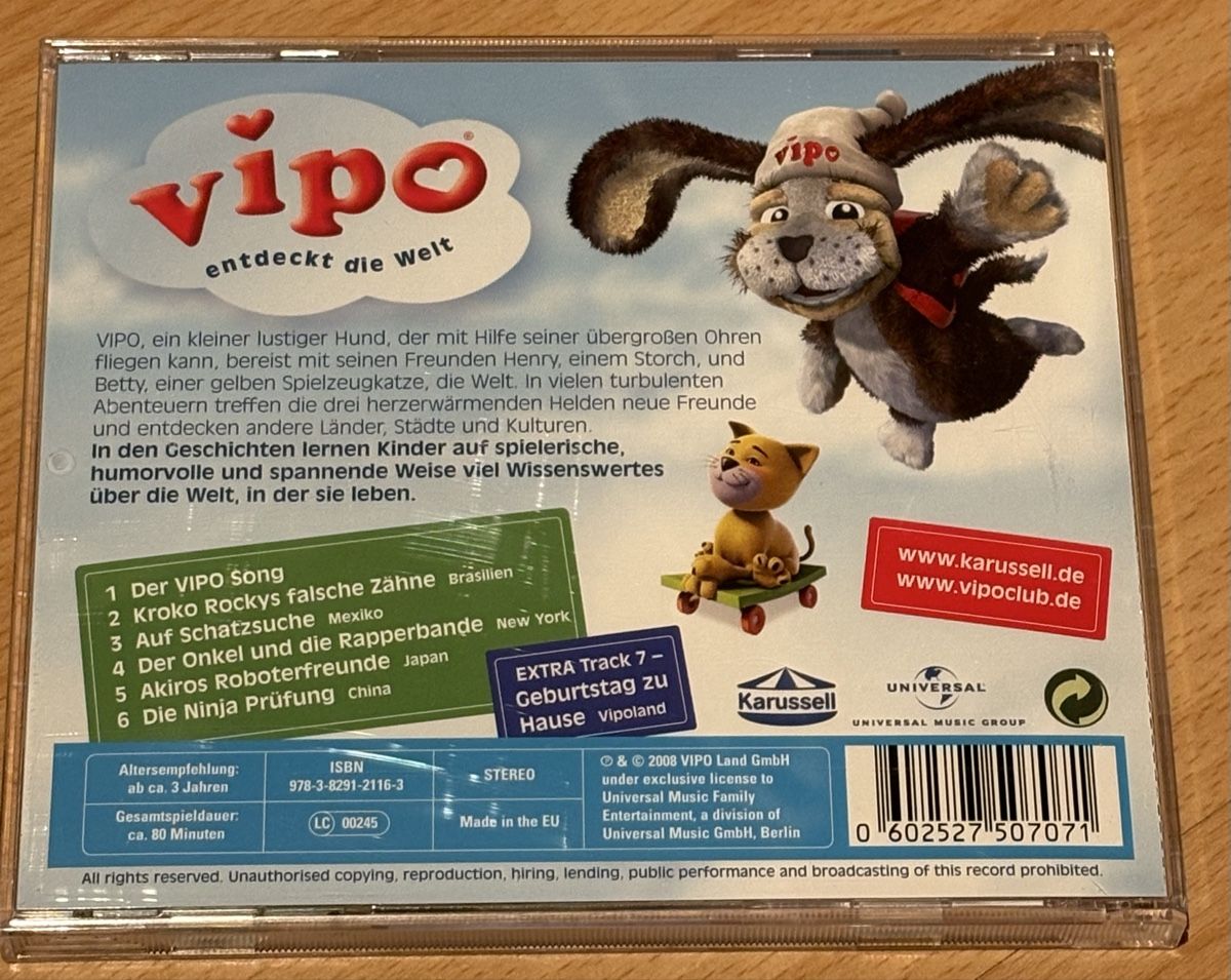 CDs: Vipo entdeckt die Welt CD – Gebraucht aus Hünenberg See von spartakus02 1