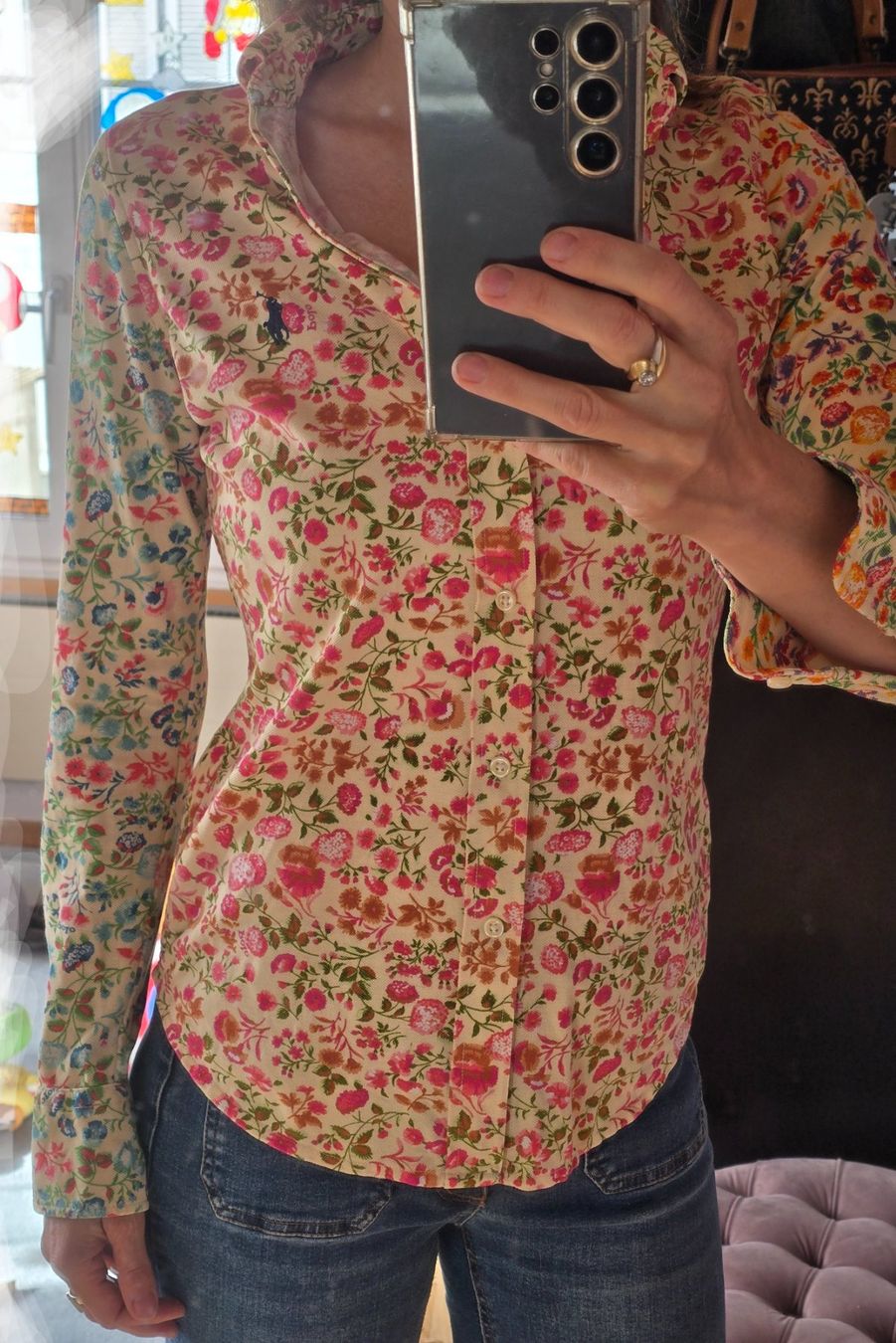Ralph Lauren Chemisiers: Hemd Bluse mit Blumen – D'occasion à Wattwil par Yoshi.97