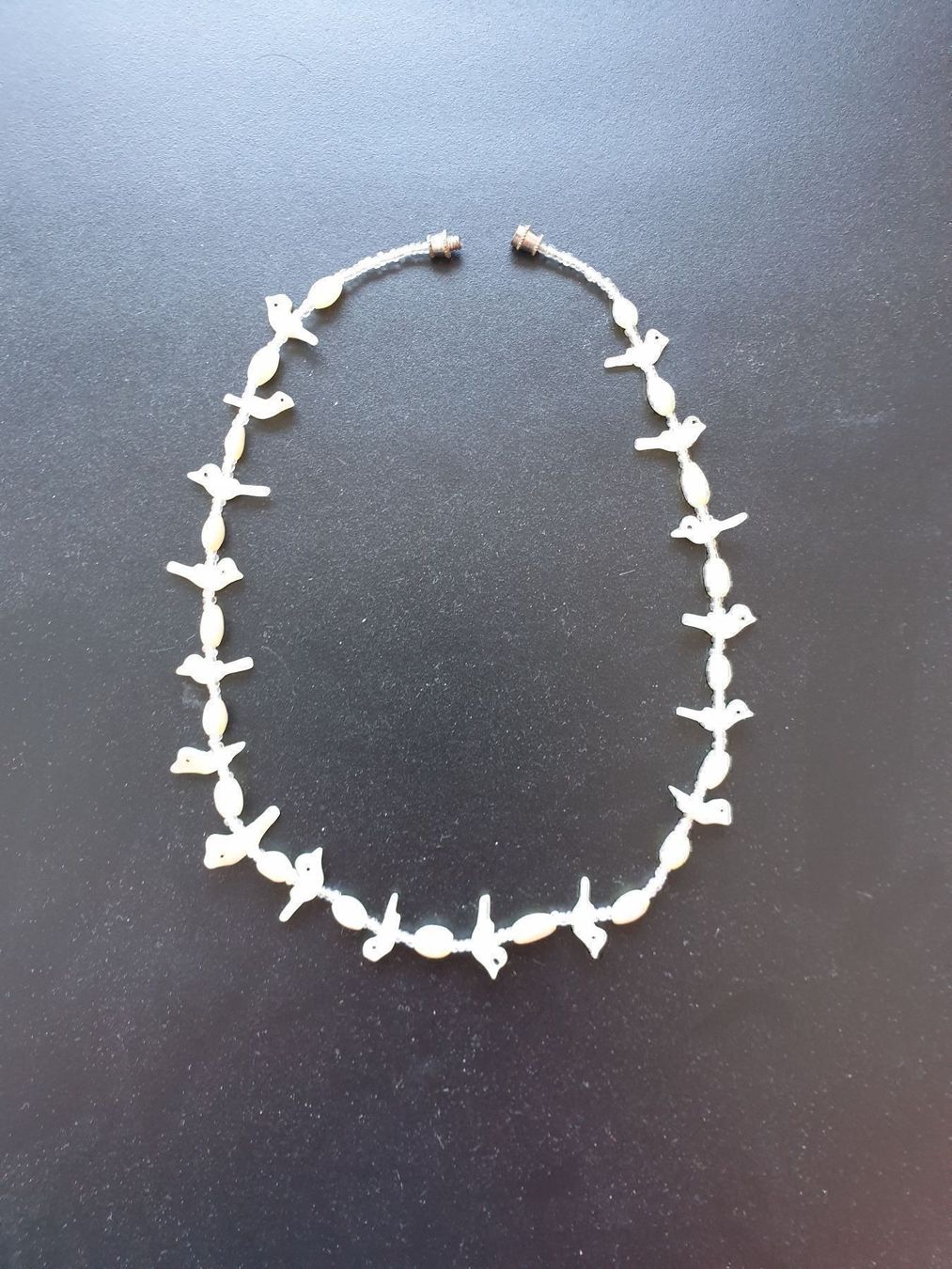 Catenine: Collier nacré - Halskette aus Perlmutt – Usato da Fortunau (Ayent) venduto da le.baron 1