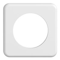 Abdeckplatte STANDARDdue 1×1 weiss 1×Ø58, Feller