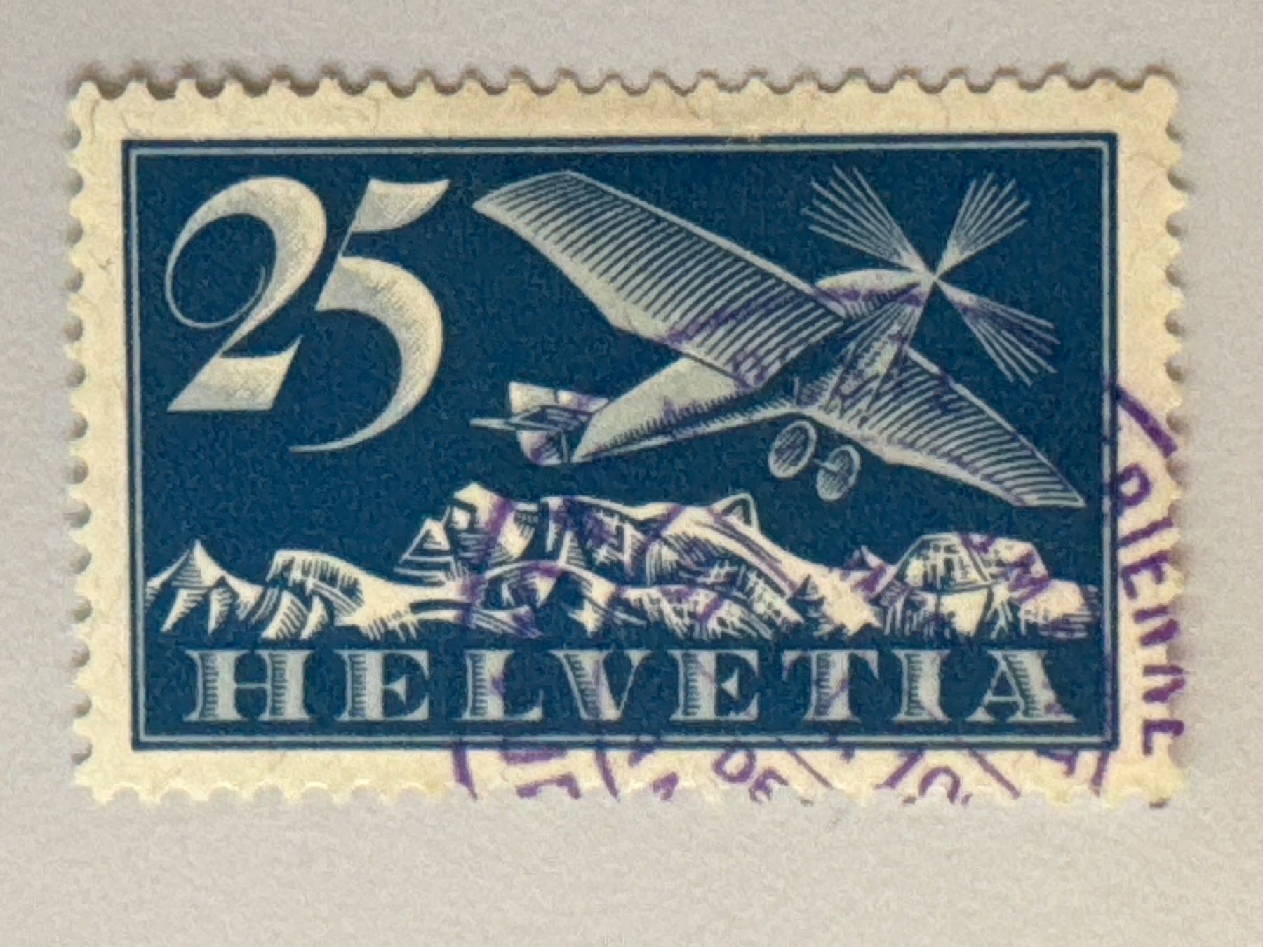 Tutti i francobolli: 1925 Flugpost ZNr. F5, gestempelt – Usato da Küssnacht am Rigi venduto da SUOMIMASTER
