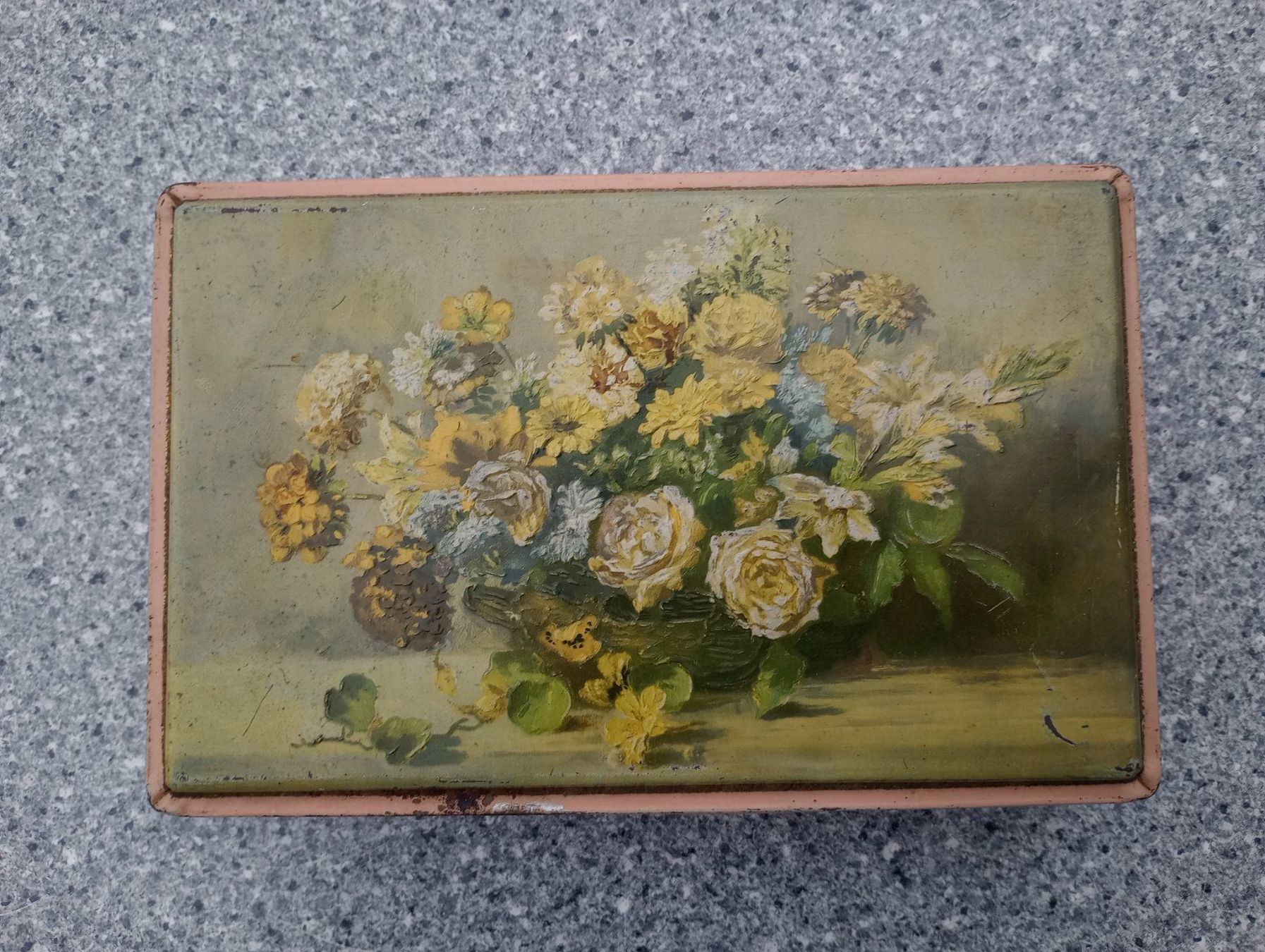 Barattoli: alte Blechdose Blumen – Usato da Herisau venduto da ACm9