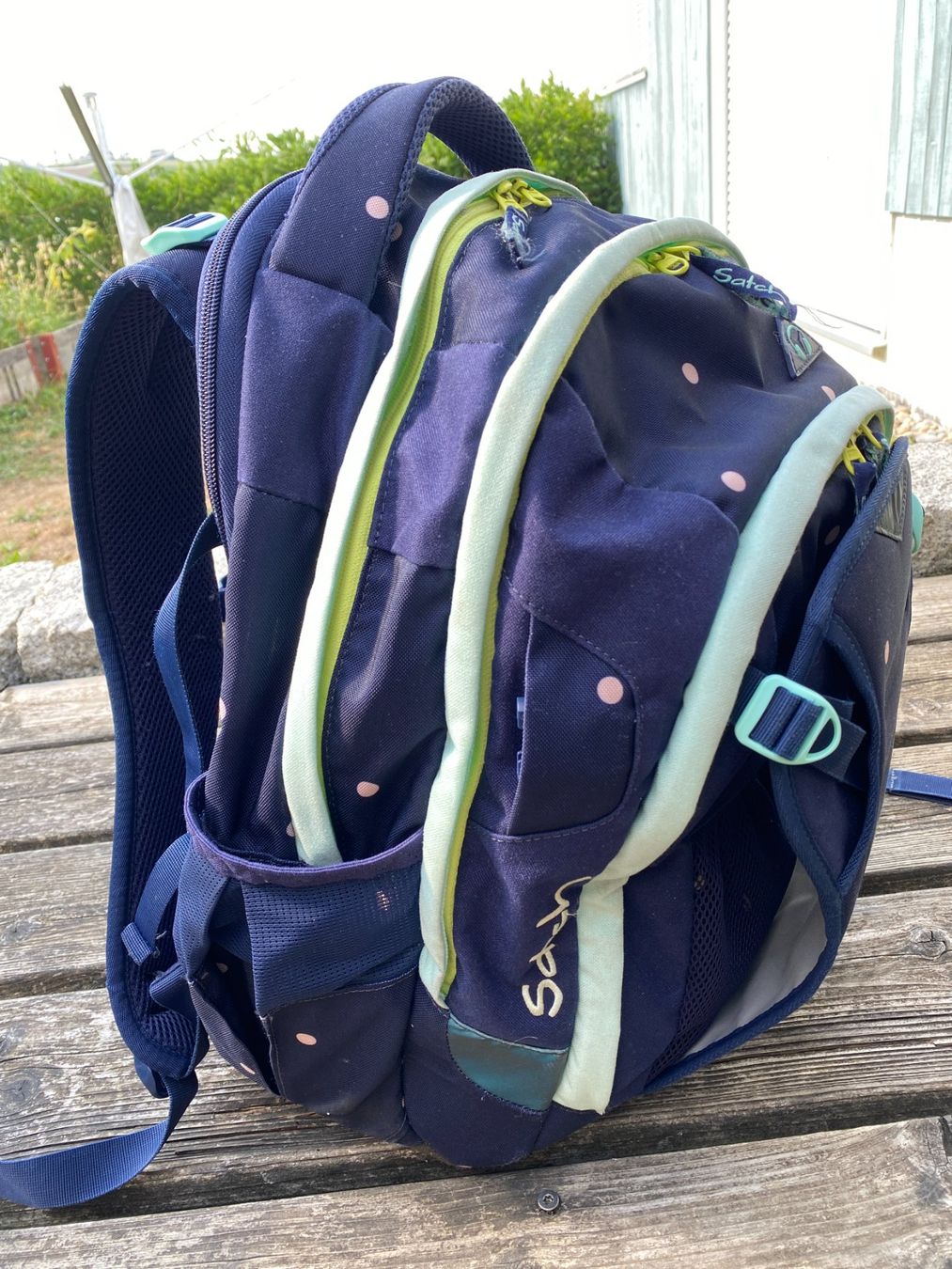 Satch Borse & Zaini: GROSSER SCHULTHEK / RUCKSACK VON SATCH MIT ETUI – Usato da Alberswil venduto da mina012 6