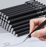 Schwarze Gel-Kugelschreiber 0,5 mm – 5 Stück Set
