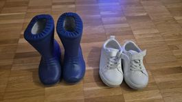 Kinder Schuhe Gr. 23 und Gummistiefel Gr. 22 Top Zustand