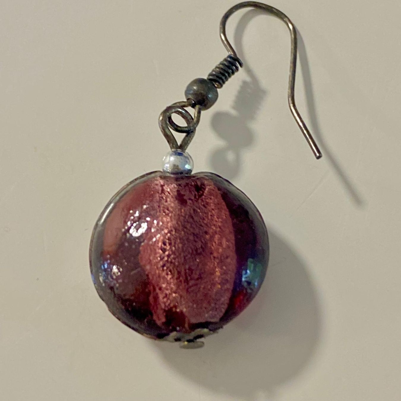 Orecchini pendenti & Orecchini a lobo: Elegante Ohrringe, Glas Perlen, Violett – Usato da Krauchthal venduto da SamsPuce 2