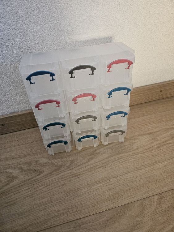 Lot De 2 Boîtes De Rangement Transparentes Pour Câbles Avec Séparateurs Amovibles (28,7x8,7x7,1 Cm) - Inclut 12 Serre-câbles