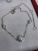 Bracelet argent avec diamants de moissanite de 0,7 ct GRA