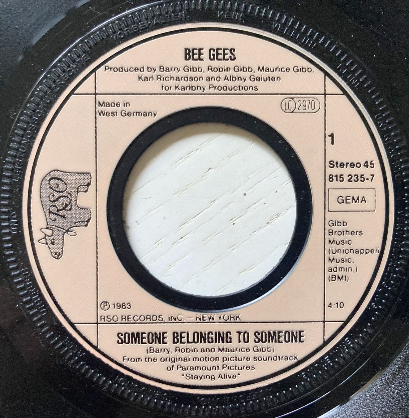 Dischi in vinile: BEE GEES - SOMEONE BELONGING TO SOMEONE – Usato da Bottens venduto da hotter-than-hell 2