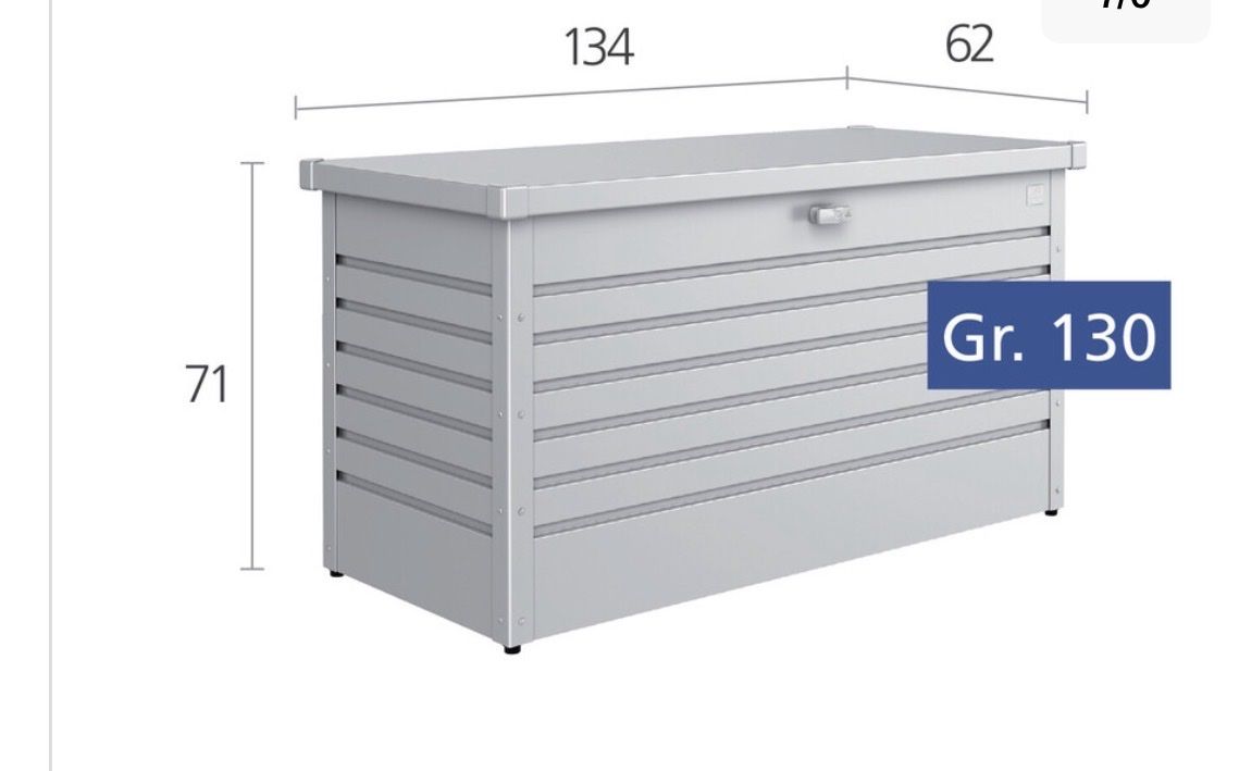 Biohort Box contenitori: FreizeitBox dunkelgrau-metallic Grösse 130 neu – Nuovo e nell'imballaggio originale da Zürich venduto da odallas 1