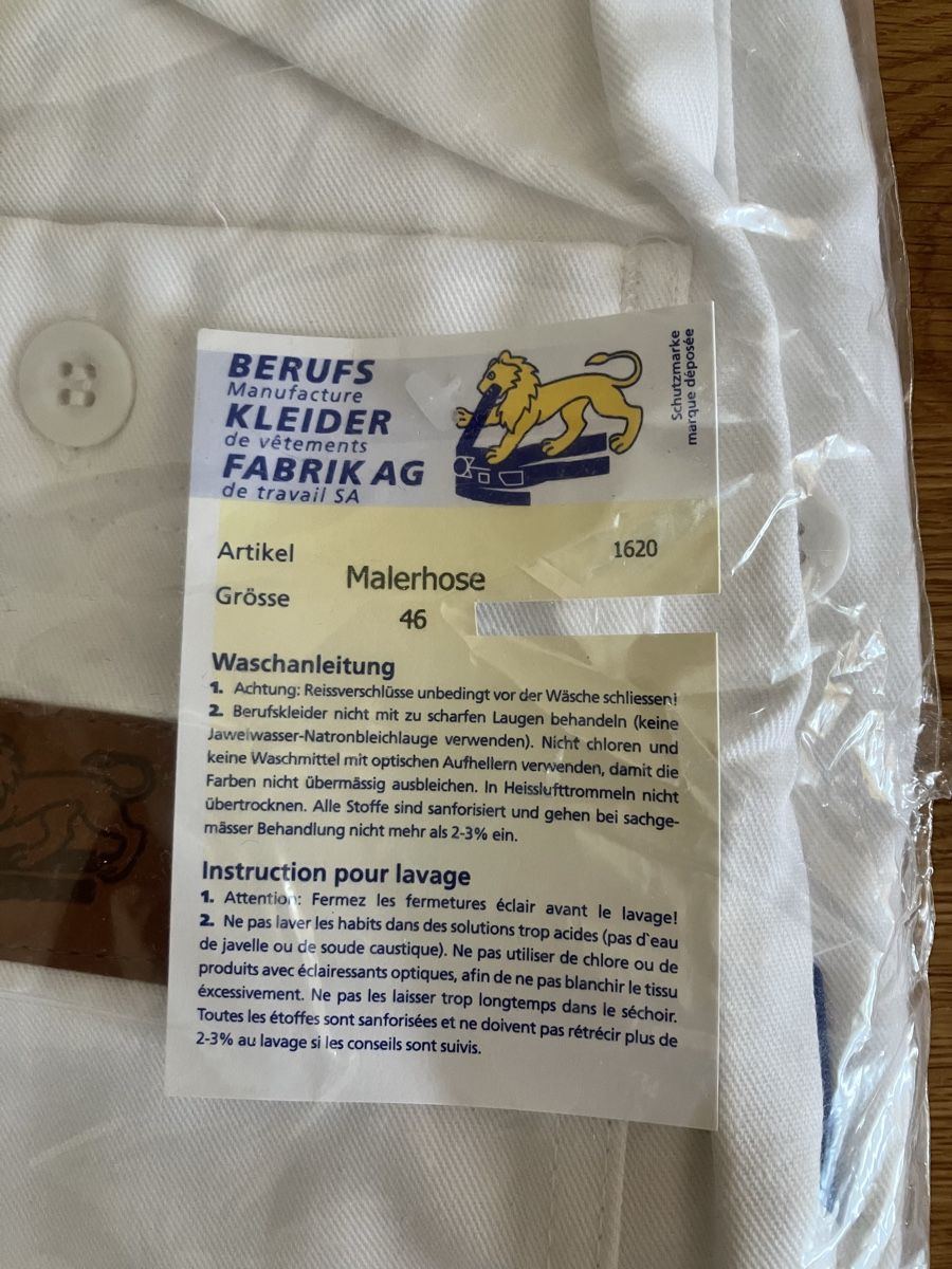 Pantaloni: Malerhose, Gipserhose Neu! – Nuovo e nell'imballaggio originale da Winterthur venduto da simba1983 1