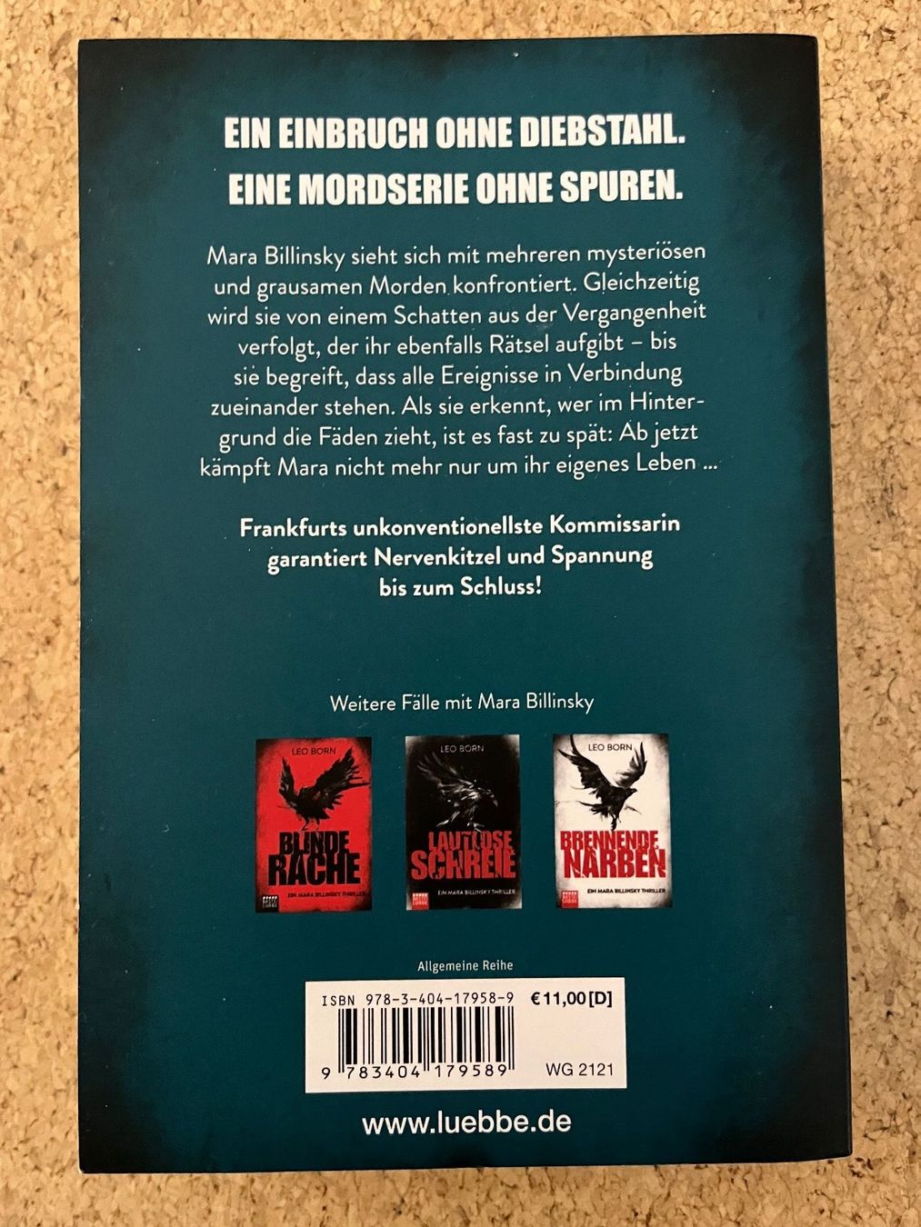 Livres: Taschenbuch "Blutige Gnade - Ein Mara Billinsky Thriller" – D'occasion à Grosswangen par Vita500 1