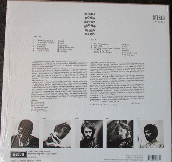Dischi in vinile: LP SAVOY BROWN BLUES BAND - Shake Down – Nuovo e nell'imballaggio originale da Bettlach venduto da galileo-records 1