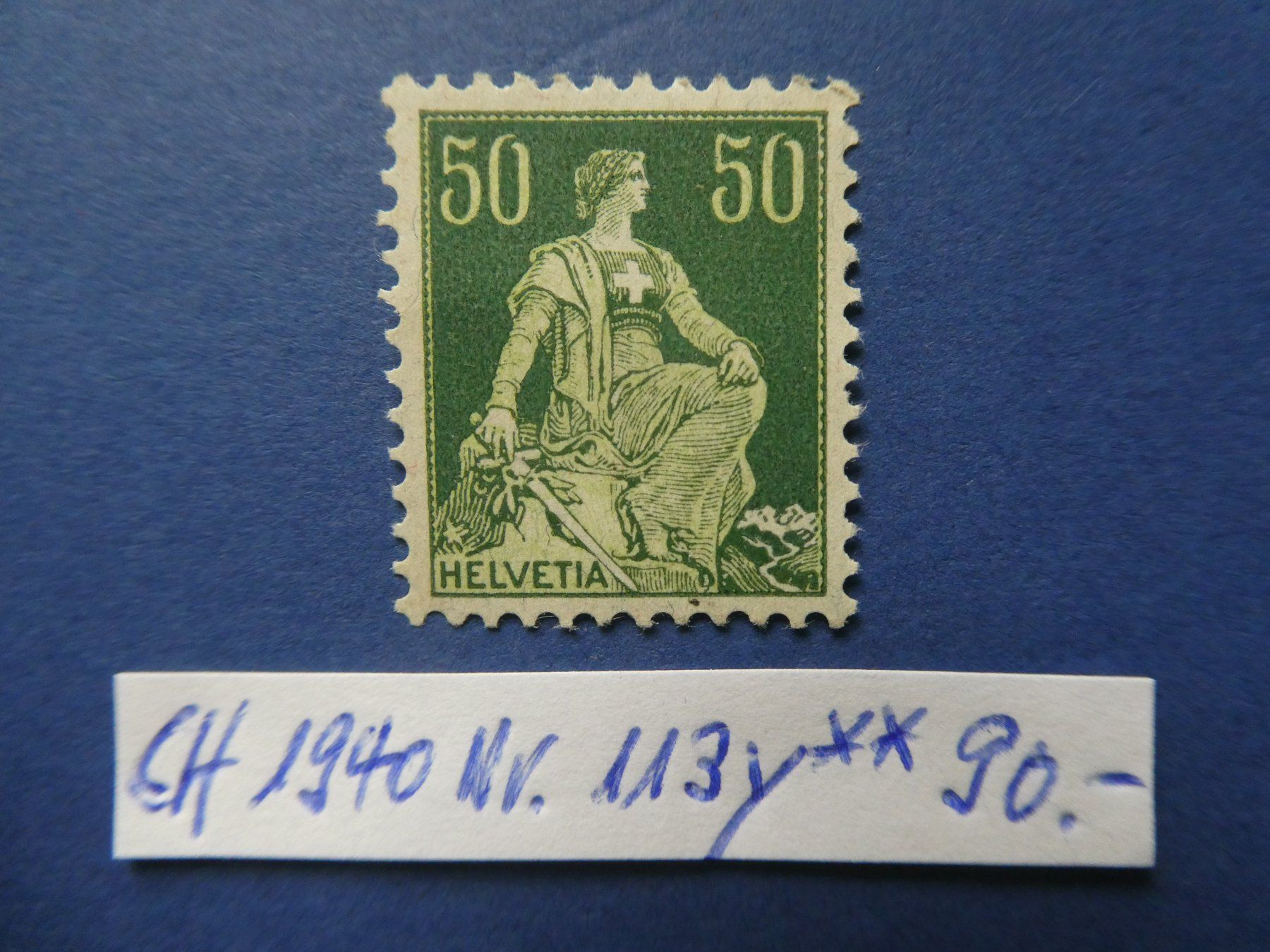 Tutti i francobolli: CH 1940 Nr. 113y postfrisch ** – Usato da Lausen venduto da Herbamare01