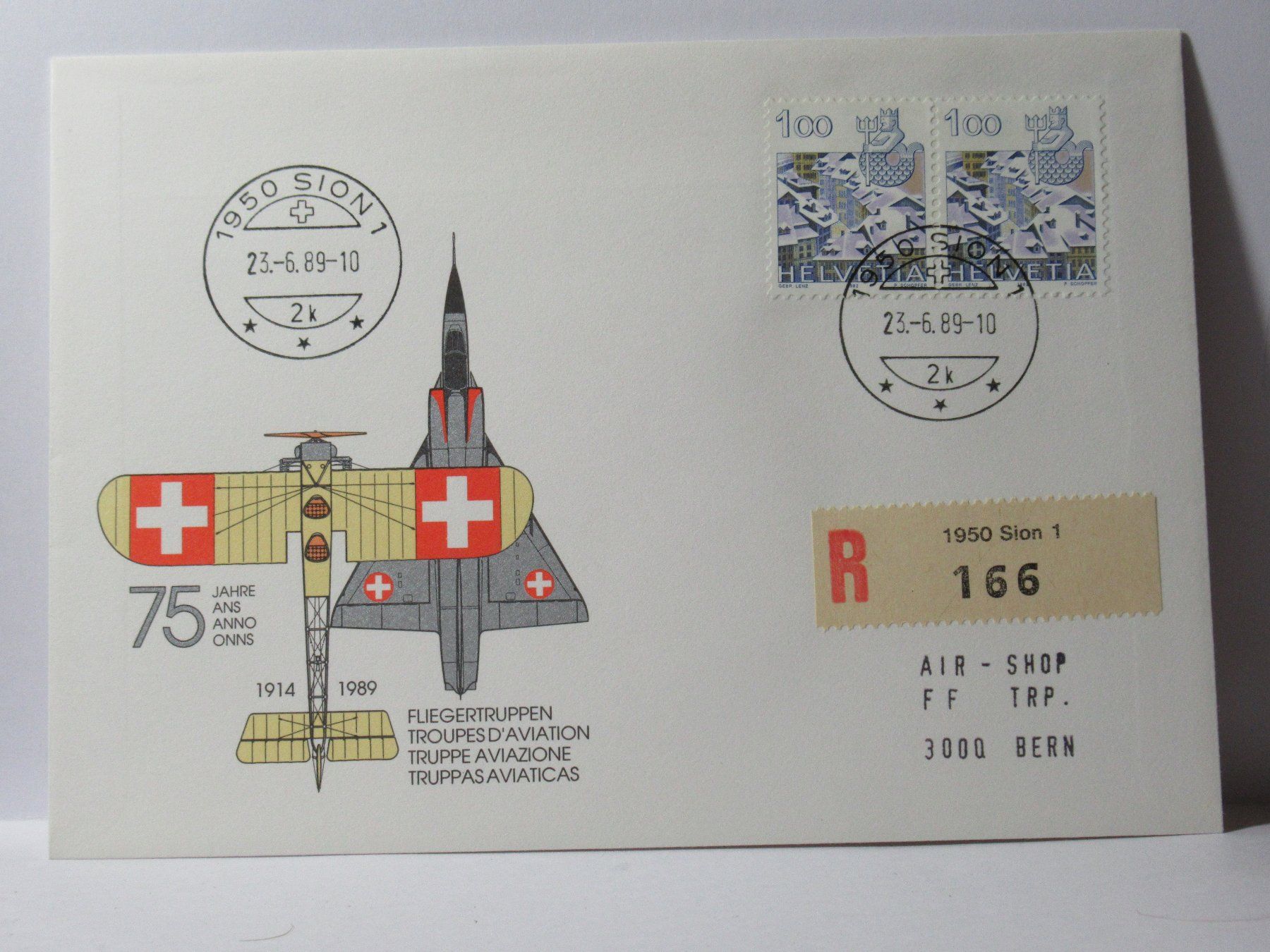 Alle Briefmarken: Sion 1989 – Gebraucht aus Grenchen von Bluemchen1900
