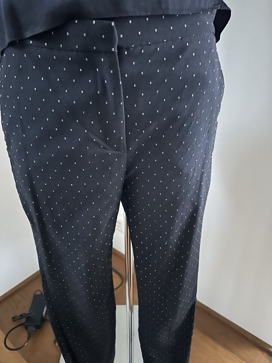 Zara Hosen: Zara Basic Stoffhose schwarz weiss Punkte Gr. 38 – Neu (gemäss Beschreibung) aus Chur von Renibe 1