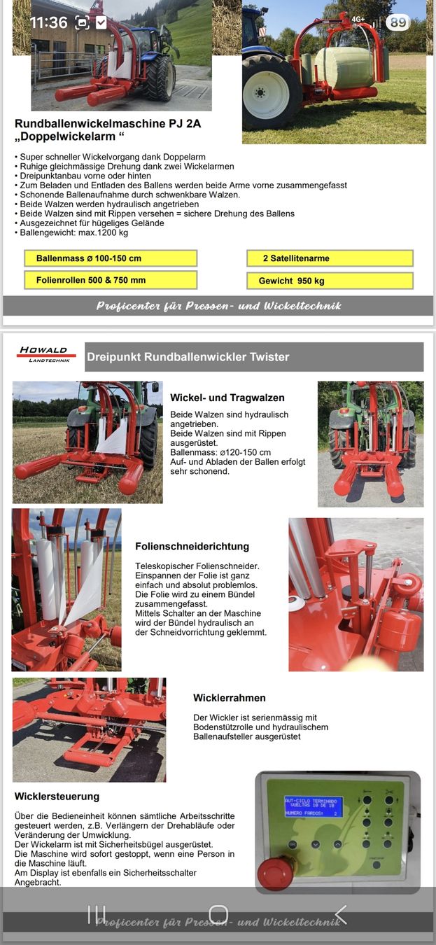 Tutte le macchine: Rundballenwickler Twister – Usato da Tecknau venduto da johni6200 5