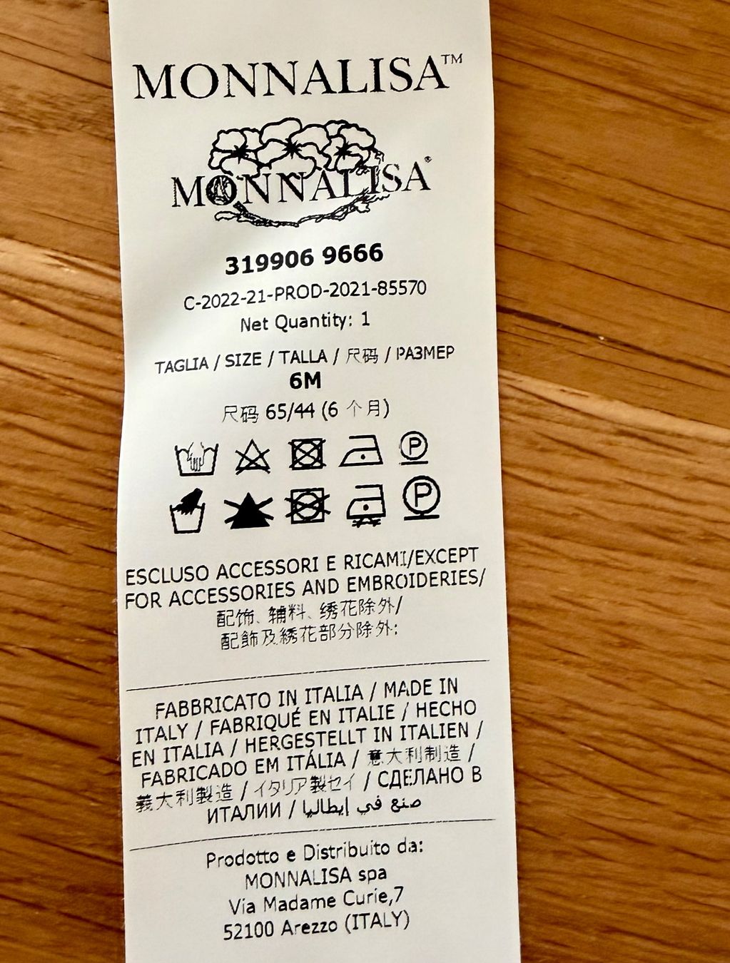 Monnalisa Vestiti & Gonne: MONNALISA Kleid 6M Mädchen – Nuovo (secondo la descrizione) da Root venduto da AmiraAe 1