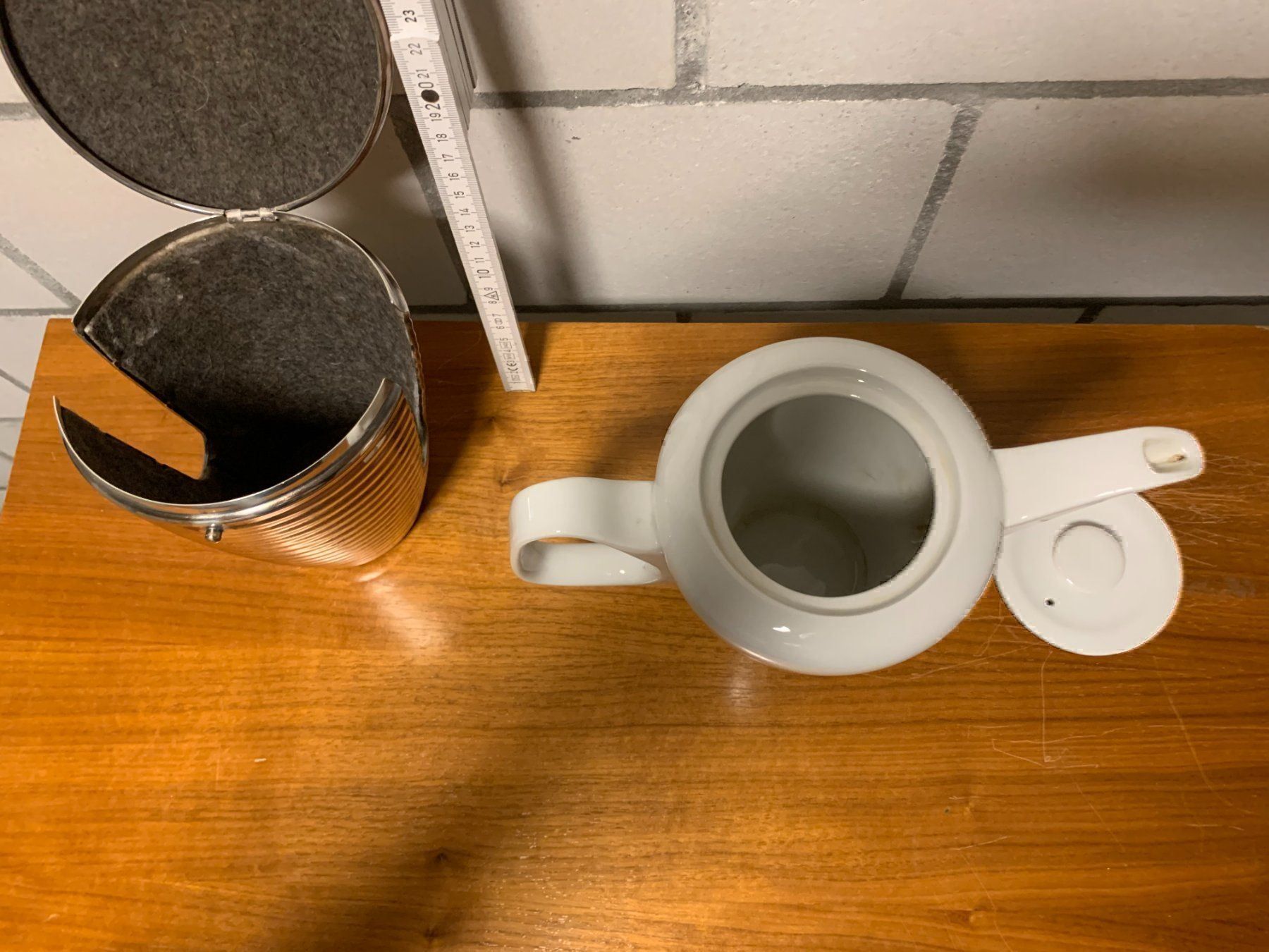 Caraffe: Teekanne / Silber Keramik antik – Usato da Arch venduto da seil819 2