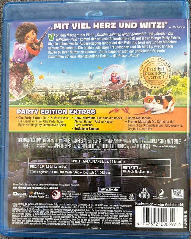 Tutti i DVDs: Home - Ein smektakulärer Trip Blu-ray Disc – Usato da Beringen venduto da Mantafisch1 1