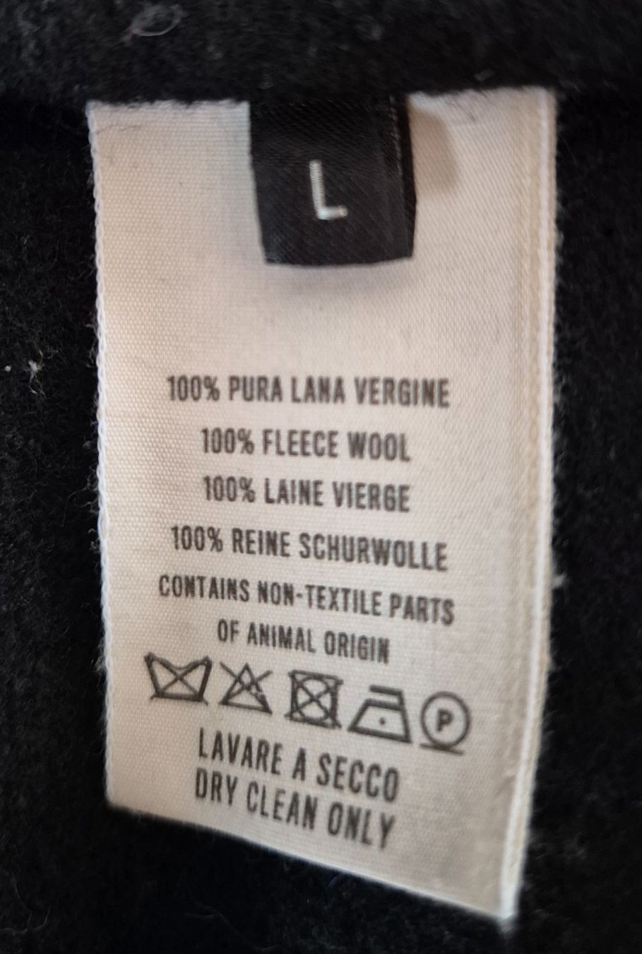 Cappotti: 1ST PAT_RN FIELD "19 MICRON KNIT" PURE WOOL - L – Usato da Zofingen venduto da Tabunis 5