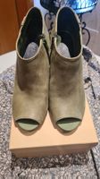 Tommy Hilfiger Stiefeletten, Gr. 39,5 Olivgrün, Leder Top!