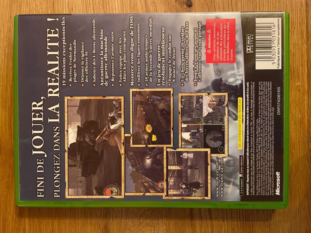 Jeu Medal Of Honor En Première Ligne PS2 - Version Promo Press Kit En Loose, état Correct Mais HS