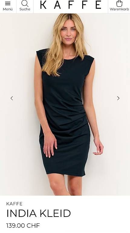 Kleider: KAFFE Kleid blau Gr. M – Gebraucht aus Klingnau von han_km7r