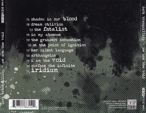 CDs: Dark Tranquillity – We Are The Void - c – Gebraucht aus Brittnau von Zibu 1