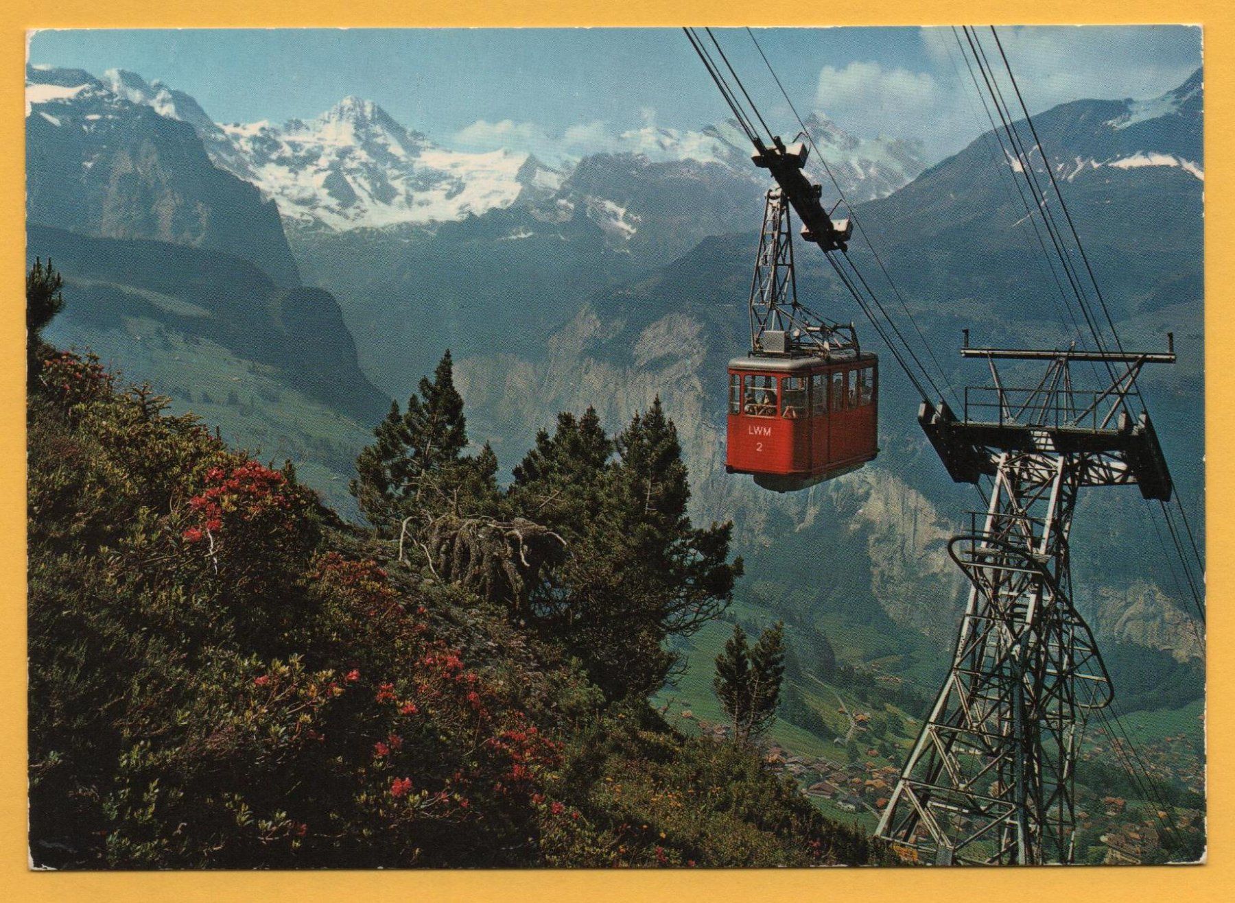 Cartes postales: WENGEN-MÄNNLICHEN Luftseilbahn – Neuf (Voir description) à Jona par philajona