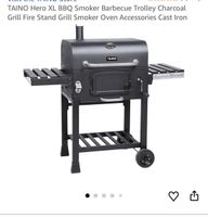 TAINO Hero XL BBQ Smoker Barbecue Trolley Charcoal Grill use