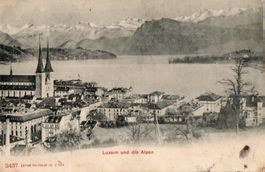 Luzern und die Alpen