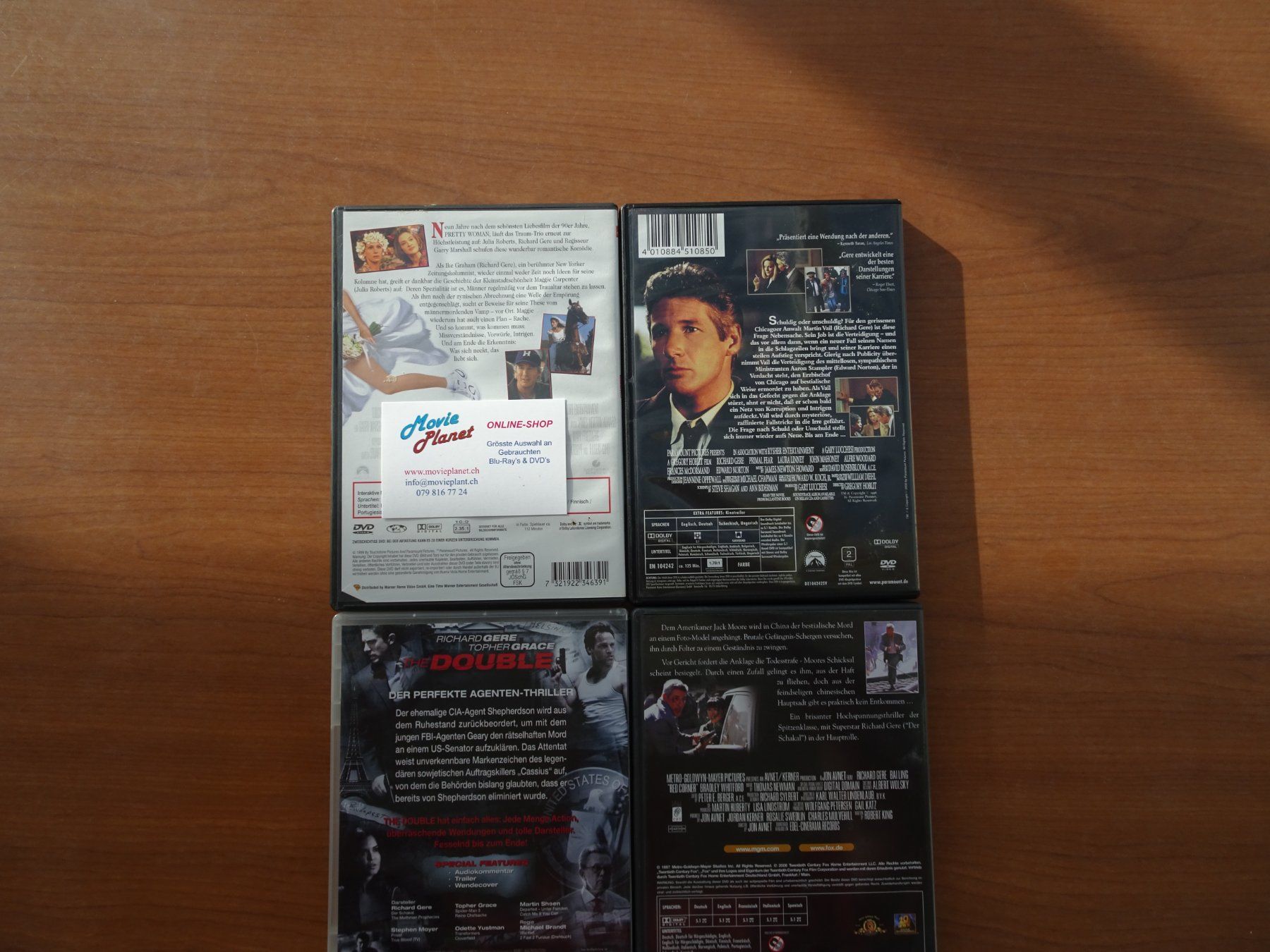 Tutti i DVDs: Richard Gere Filme – Usato da Schenkon venduto da Movieplanet 2
