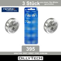 Renata 395 SR927SW Knopfzellenbatterie - 3 Stk.