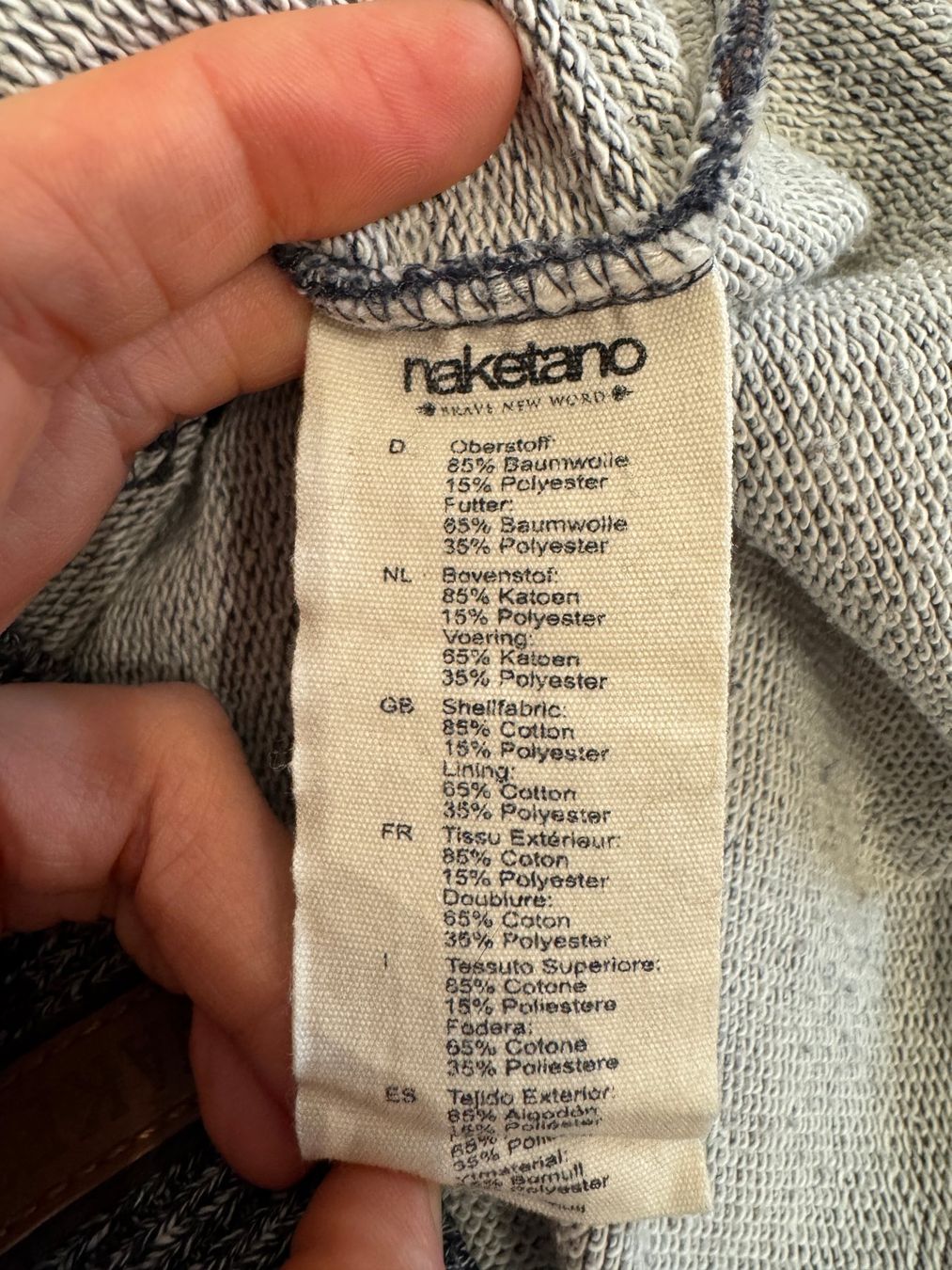 Naketano Maglioni & Felpe: NAKETANO Pullover Kapuzenpullover Gr S blau – Usato da Berg am Irchel venduto da Zweiti_Chance 5