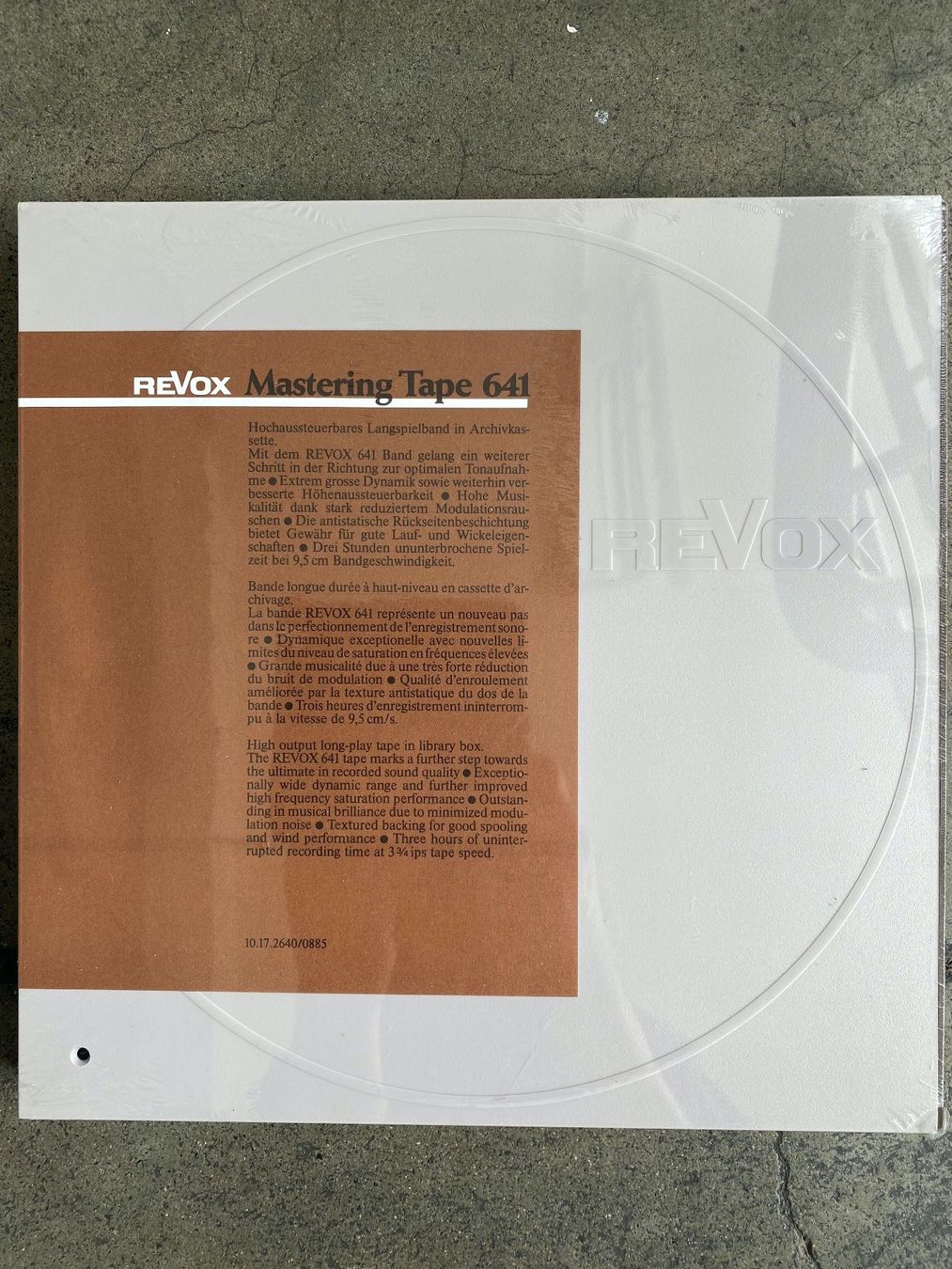 Dekobänder: Revox Master Tape 641 – Neu und originalverpackt aus Ichertswil von Jazzbassplayer68 2