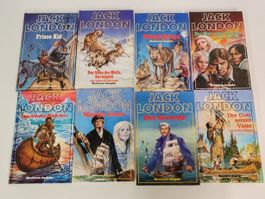 JACK LONDON 8 Bücherpaket illustrierte Romane