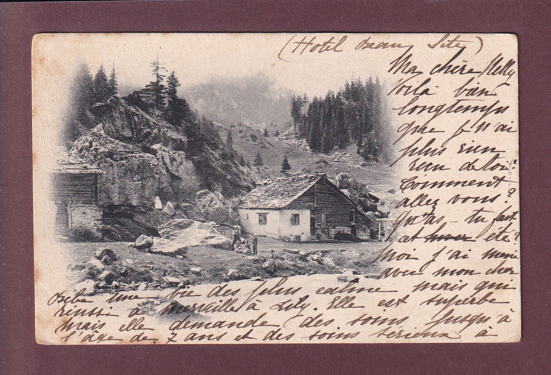 Cartoline postali: PAYSAGE DES ALPES - 1904 – Usato da Pully venduto da nicecards