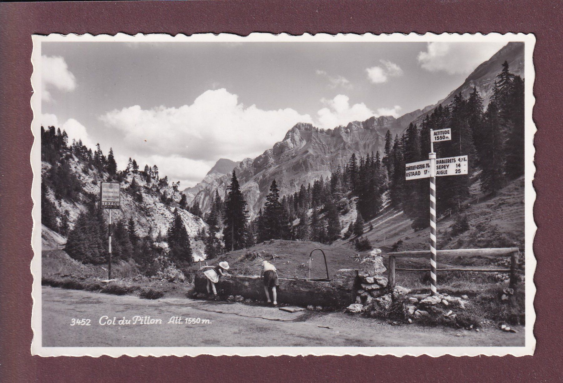 Cartoline postali: COL DU PILLON - Fontaine – Usato da Pully venduto da nicecards