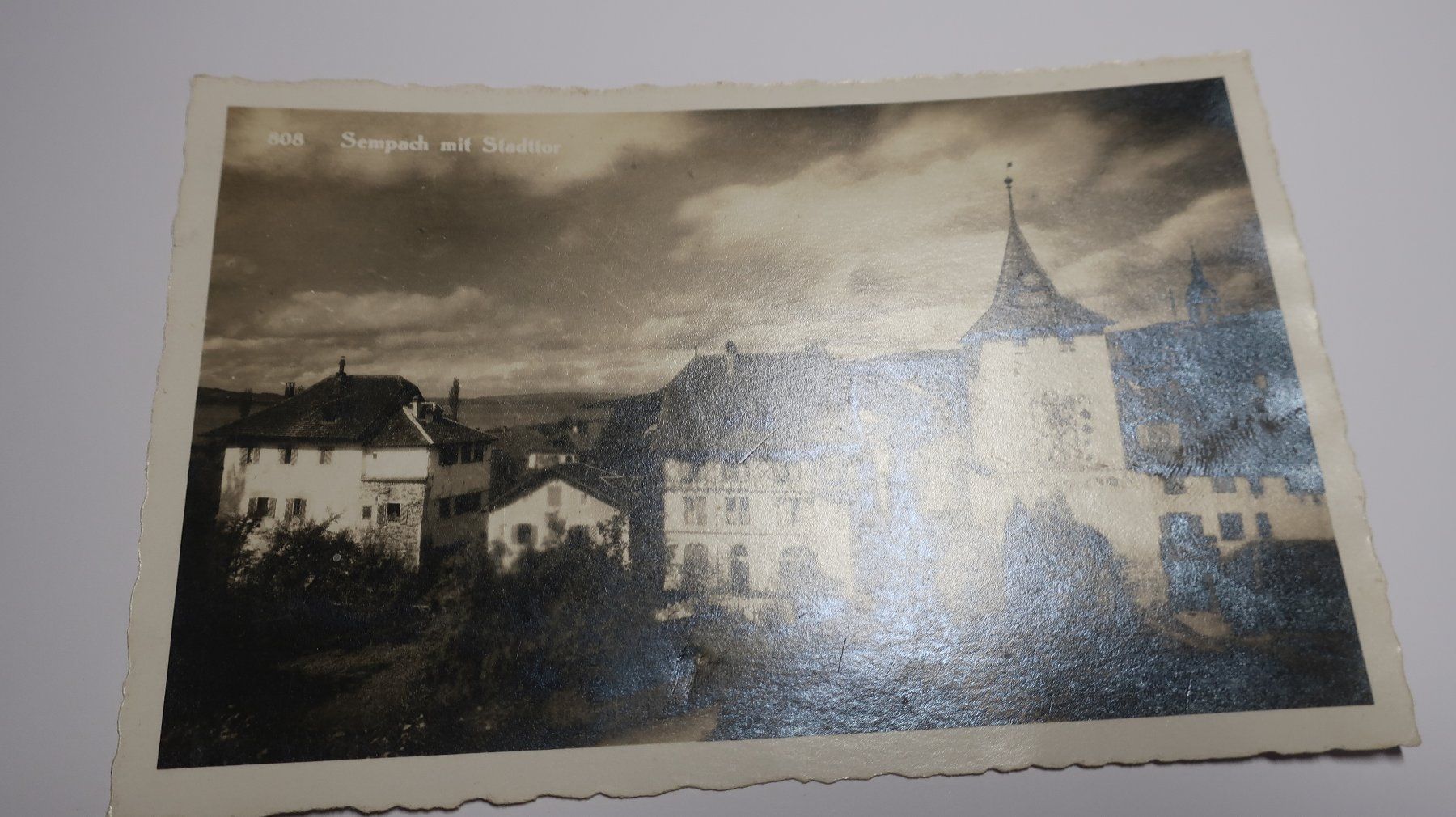 Cartoline postali: Sempach mit Stadttor N° 808  1930 – Usato da Cormoret venduto da Pascalll2001 1
