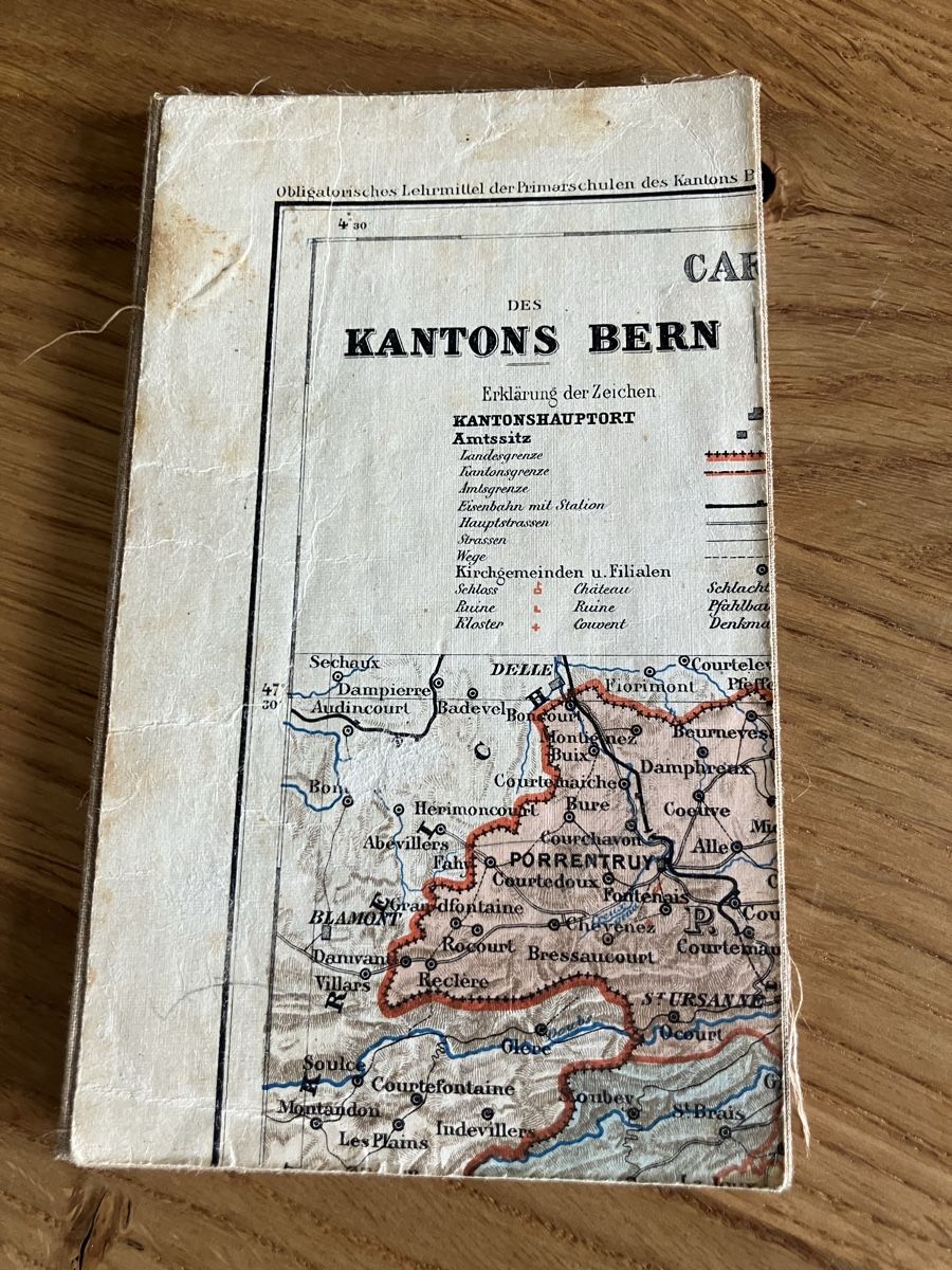 Cartes géographiques & atlas: Steinalte Landkarte Kanton Bern – D'occasion à Biglen par Maci2005 5